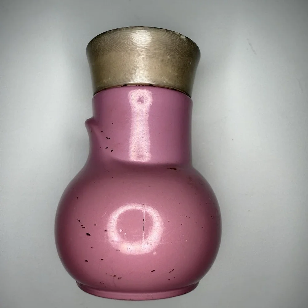 Vintage Avon SOMEWHERE Powder Sachet‎ 0.9 oz Bottle Powder In RARE pink jeweled